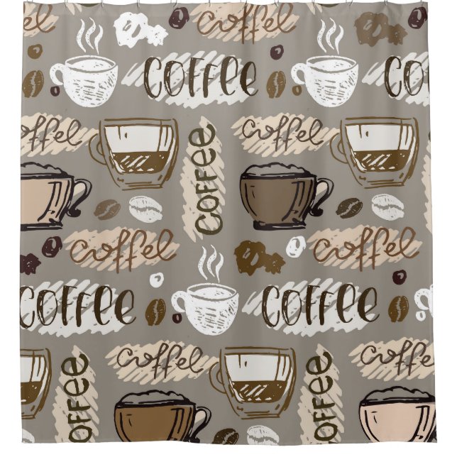 Coffee Doodles: Hand-Drawn Pattern (Front)