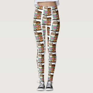 coffee doughnut lover leggings