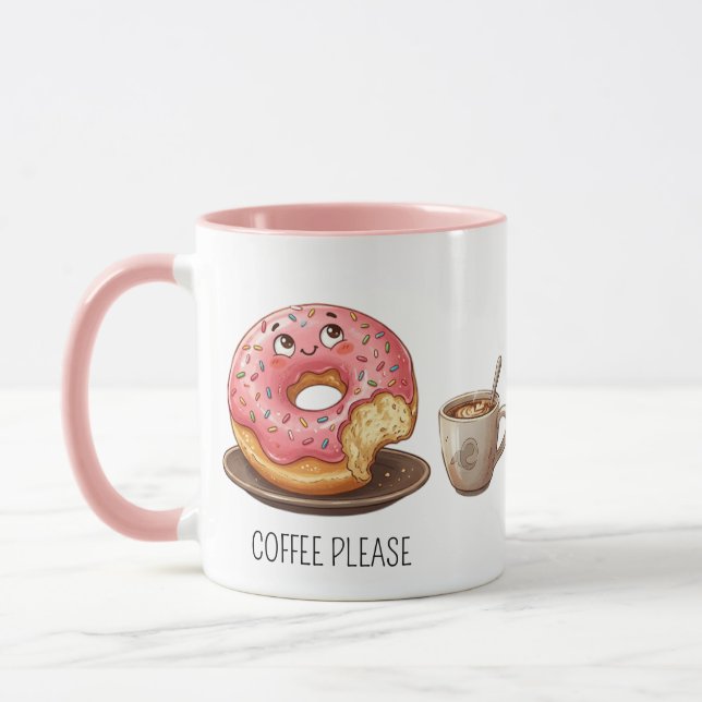 Coffee & Doughnut Mug (Left)