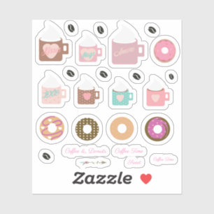 Coffee Doughnuts and More Campfire Planner Sticker
