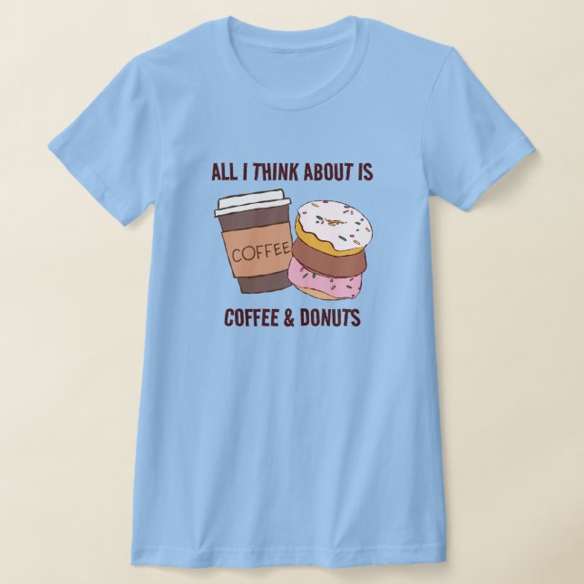 Coffee & Doughnuts T-Shirt (Laydown)