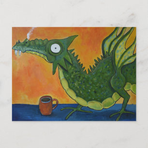 Coffee Dragon Postcard