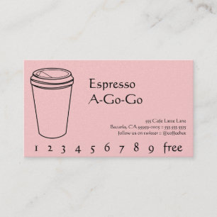 Coffee Drink Punch / Loyalty Card