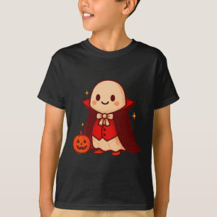 Coffee Drinking Skeleton Pumpkin Halloween Costume T-Shirt