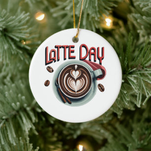 Coffee Drinks Ceramic Ornament