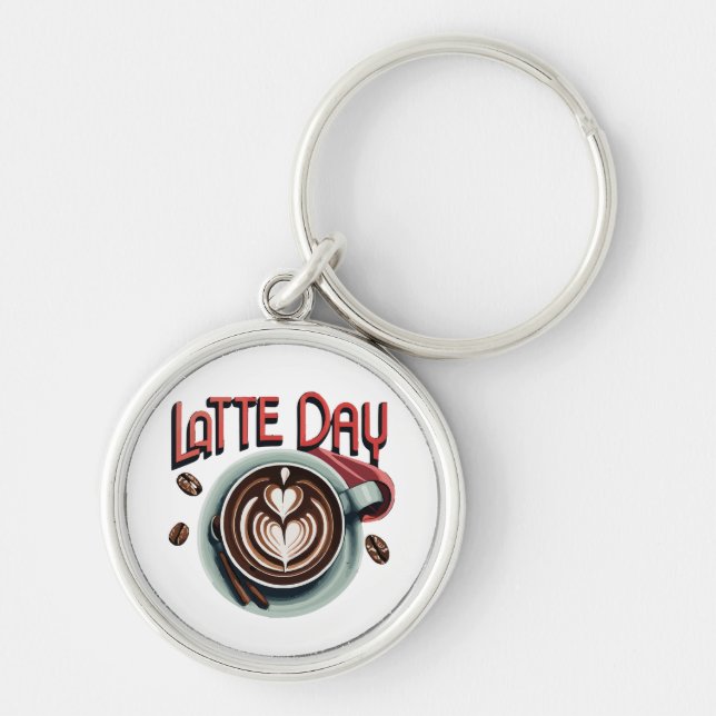 Coffee Drinks Keychain (Front)