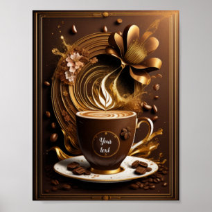 Coffee editable poster