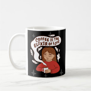COFFEE ELIXIR QUOTE  COFFEE MUG