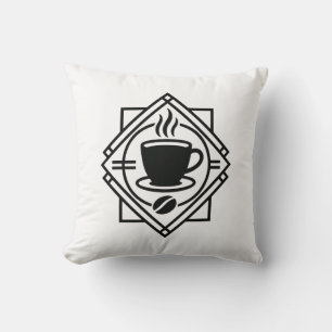Coffee Emblem Pillow
