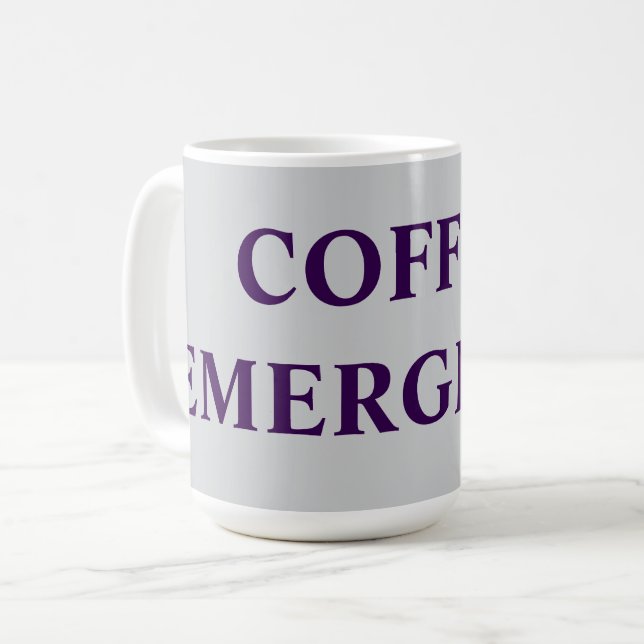 COFFEE EMERGENCY COFFEE MUG (Front Left)