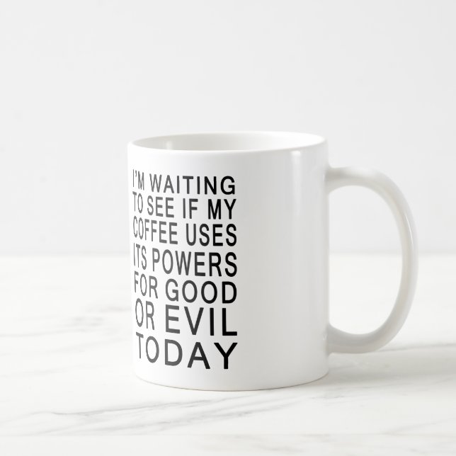 Coffee Evil or Good Coffee Mug (Right)