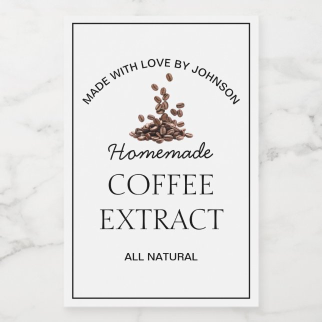 Coffee Extract Label (Single Label)
