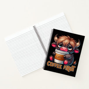 Coffee First Coffee Lover Gifts Notebook