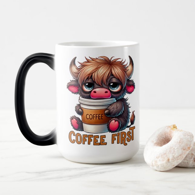 Coffee First  Magic Mug (With Donut)
