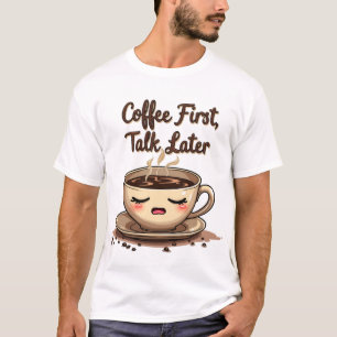 Coffee first talk later T-Shirt