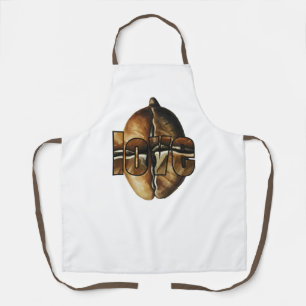 Coffee-flavored kitchen apron