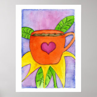 Coffee Flower Print