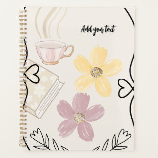 Coffee & Flowers Planner for Book Lovers