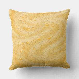 Coffee foam background outdoor pillow