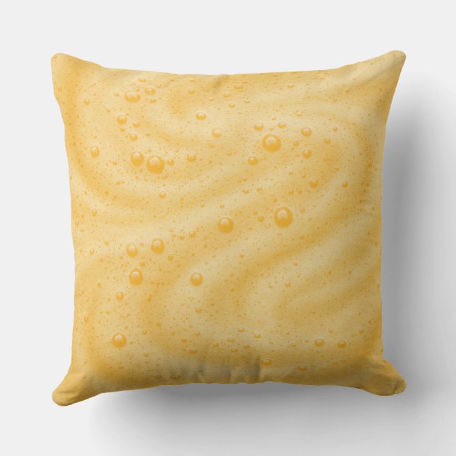 Coffee foam background  outdoor pillow (Back)