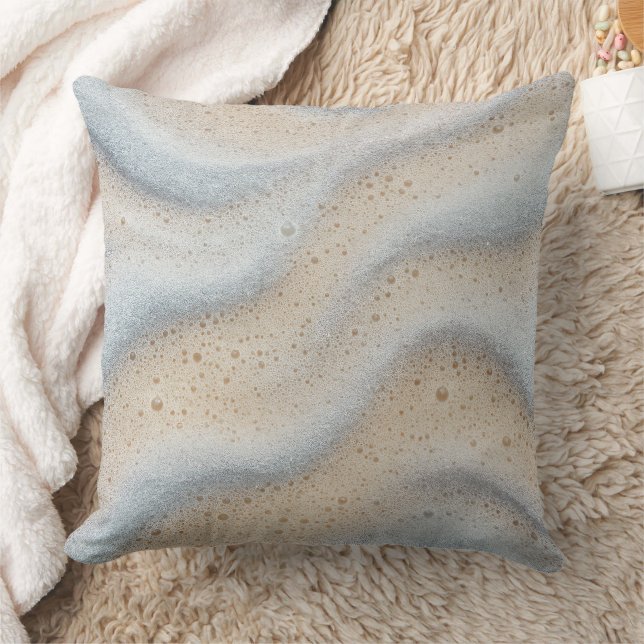 Coffee foam texture  throw pillow (Blanket)