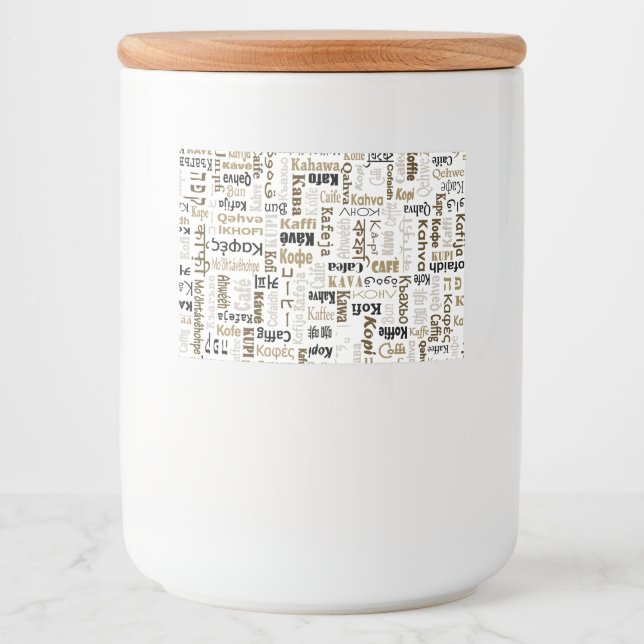 Coffee Food Label (Front)