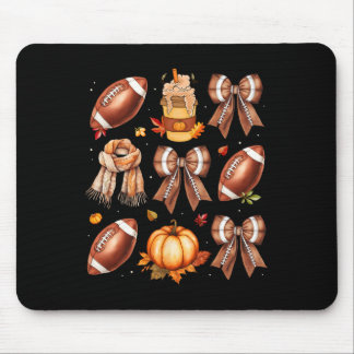 Coffee Footll Coquette Bow Fall Vibes Pumpkin Than Mouse Pad