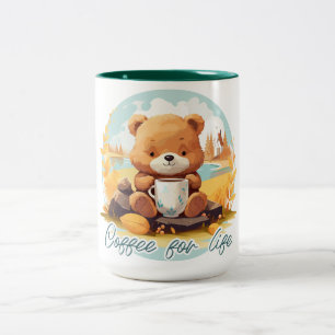 Coffee for life Two-Tone coffee mug