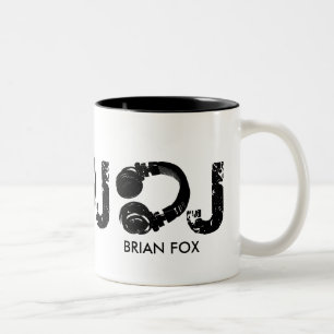 coffee for the D.J. Two-Tone Coffee Mug