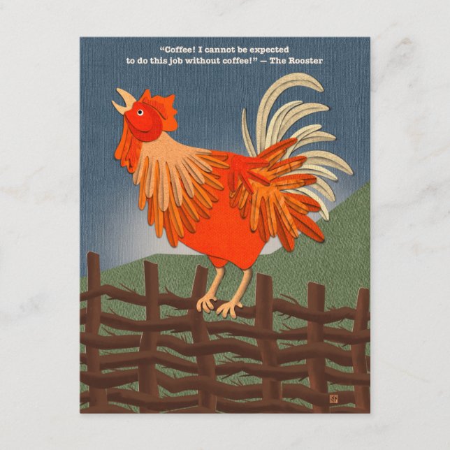 Coffee for the Rooster Postcard 10-Pack (Front)