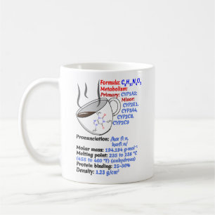 Coffee Formula & Structure, Caffeine  Mug