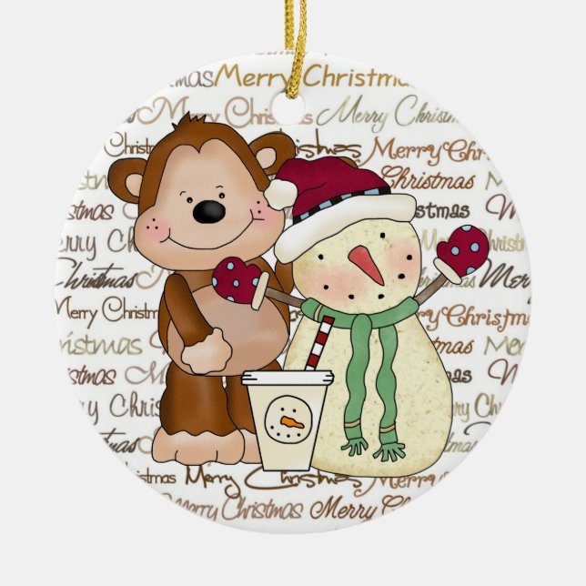 Coffee Friends Holiday coffee ornament (Front)
