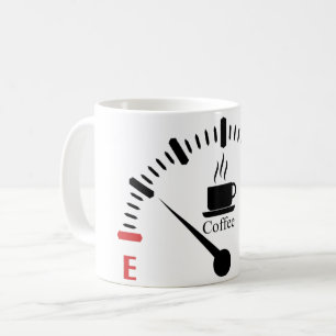 Coffee fuel gage coffee mug
