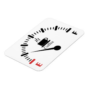 Coffee fuel gage magnet