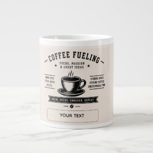 Coffee Fuelling – Motivational Personalized Coffee Large Coffee Mug