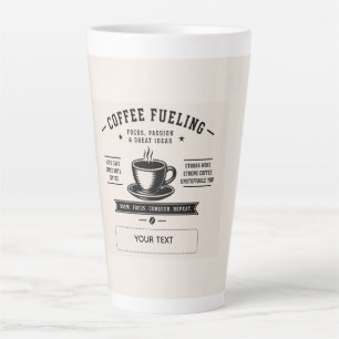 Coffee Fuelling – Motivational Personalized Coffee Latte Mug