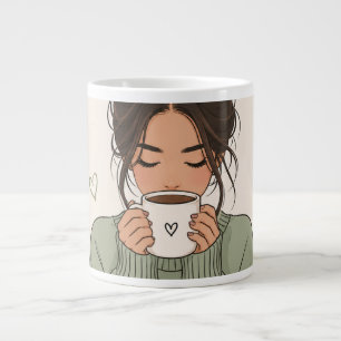 Coffee Fuels My Goals Cute Coffee Mug Design