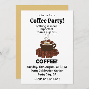 Coffee Funny Coffee Lover Coffee Invitation