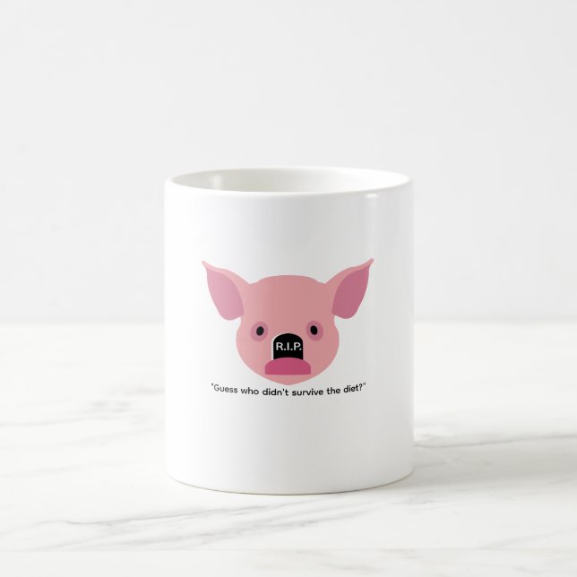 Coffee funny conceptual mug with a pig (Centre)