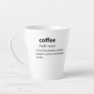 Coffee Funny Dictionary Definition Latte Mug