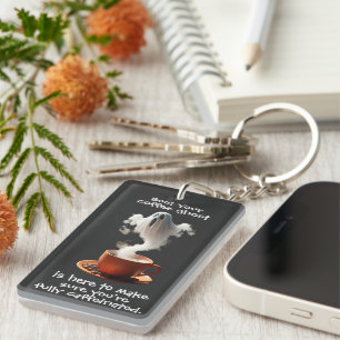 Coffee Ghost Keychain