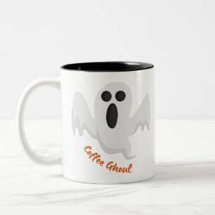 Coffee Ghoul, Coffee Ghost Two-Tone Coffee Mug