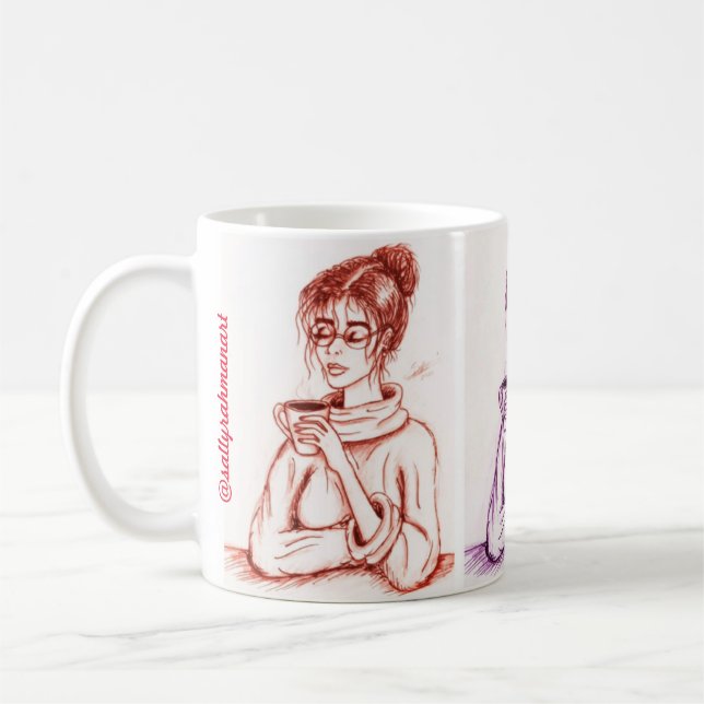 Coffee Girl Mug (Left)