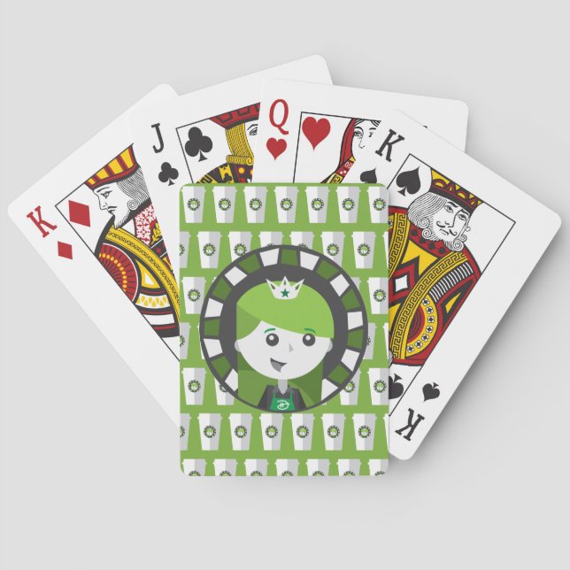 Coffee Girl - Playing Cards (Back)