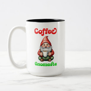 Coffee Gnomaste, Gnome Lover Gift, Two-Tone Coffee Mug