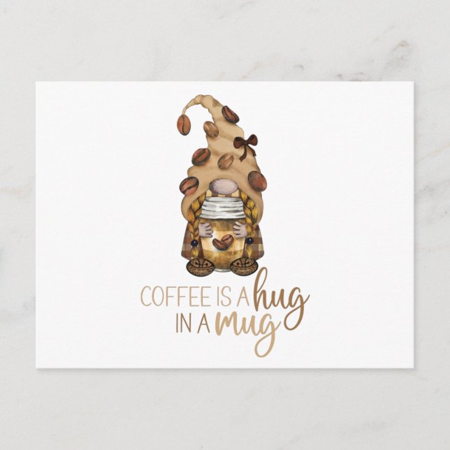 Coffee Gnome Family Matching Christmas Funny Gift  Postcard (Front)