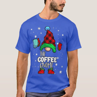 Coffee Gnome Red Buffalo Plaid Matching Family Chr T-Shirt