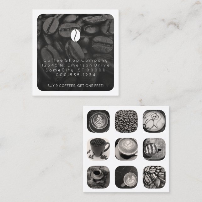 coffee grams loyalty card (Front/Back)