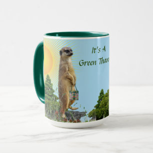 Coffee? 'GreenThang' Meerkat Animal Cup