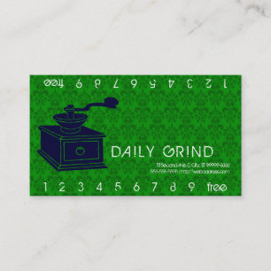 Coffee Grinder / Loyalty Punch Card